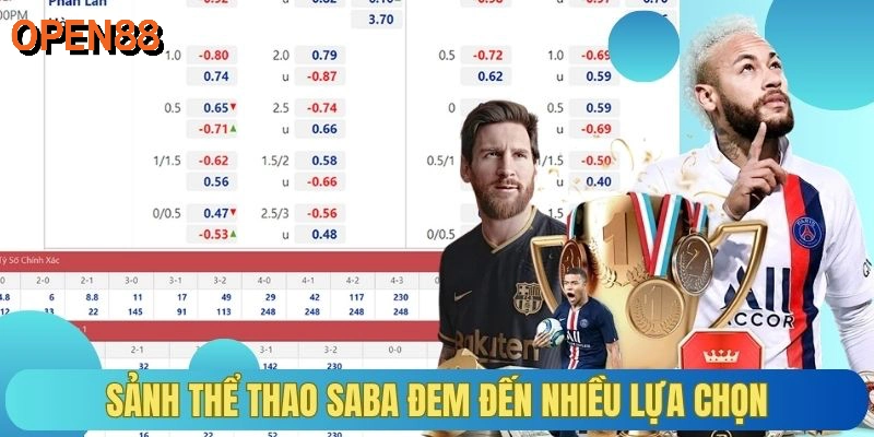 Sảnh thể thao Saba đem đến nhiều lựa chọn